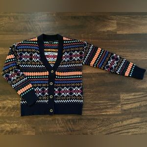 Talbots Fair Isle Delight V-neck Cardigan